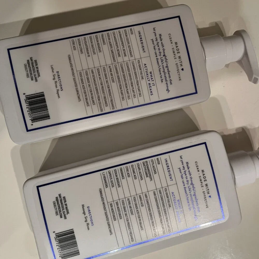 Native Alpine Air Hair‎ Care Duo Moisturizing Shampoo r & Conditioner